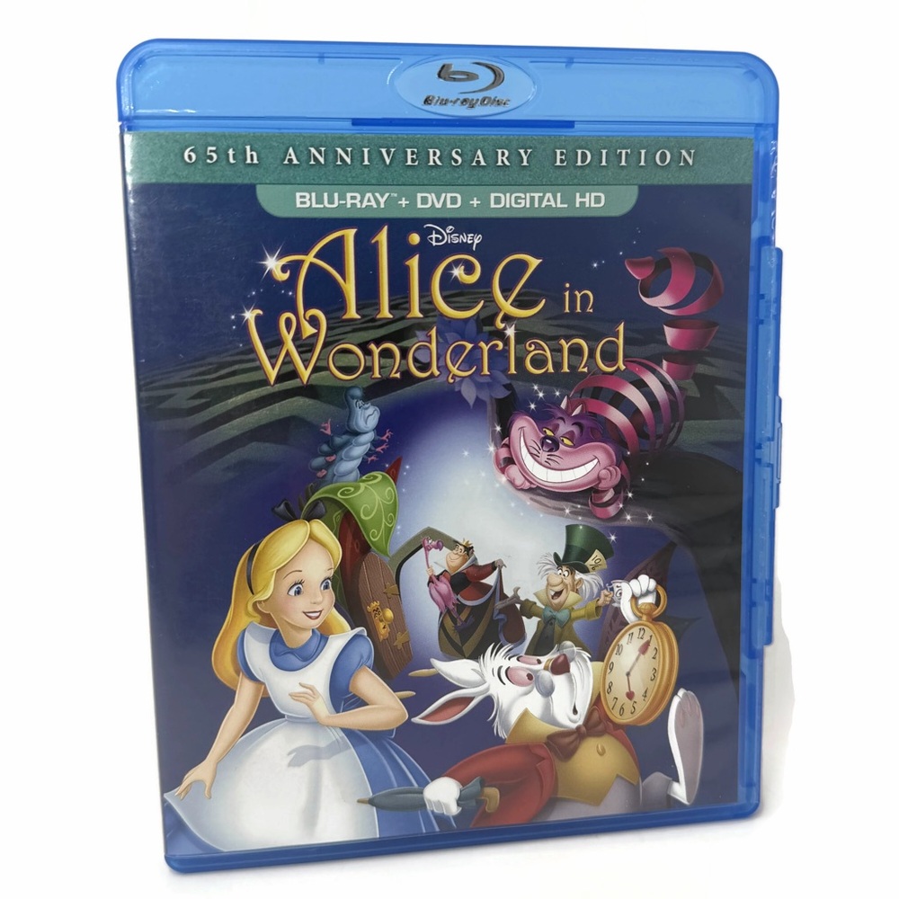 Disney Alice in Wonderland 65th Anniversary Edition 2 Disc Set Blu-ray and DVD